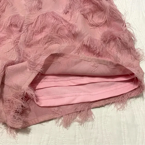 Missguided Pink Fringe Halter Romper - Picture 8 of 12